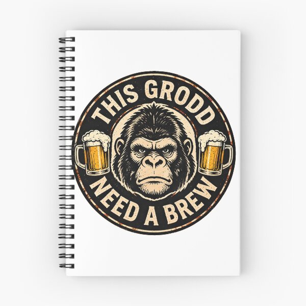 Item preview, This Grodd Need A Brew Emblem designed and sold by devonclemon.