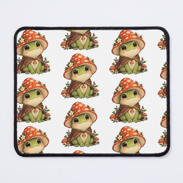 Item preview, Cottagecore Mushroom Guardian Frog designed and sold by manszoank.