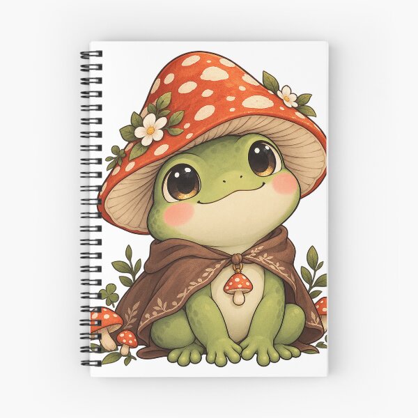 Item preview, Cottagecore Mushroom Guardian Frog designed and sold by manszoank.