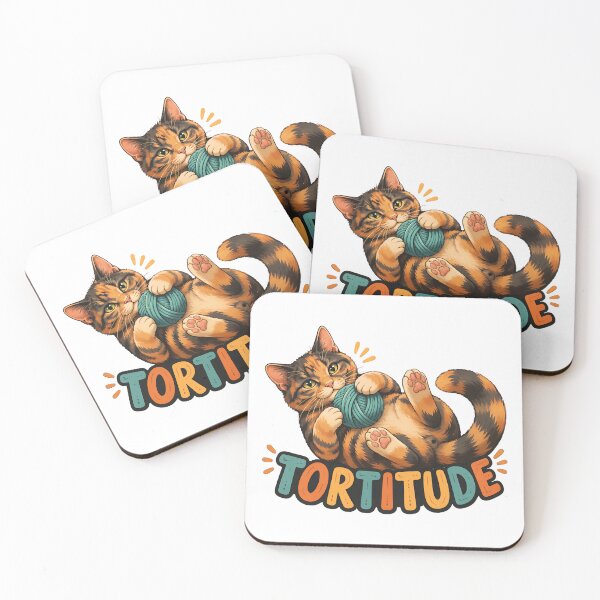 Item preview, Calico Cat Tortitude Funny Pun Art designed and sold by OlyvieArt.