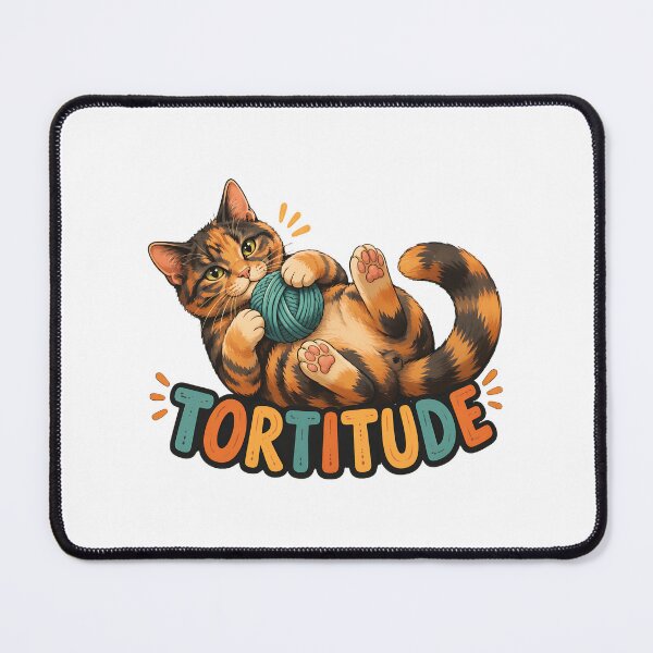 Item preview, Calico Cat Tortitude Funny Pun Art designed and sold by OlyvieArt.