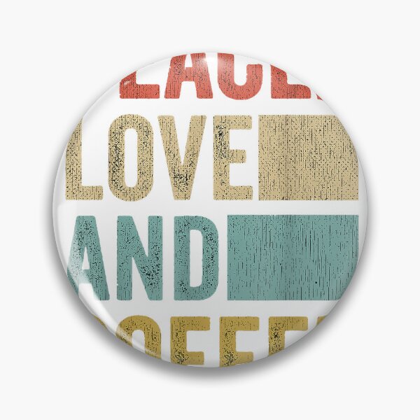 Item preview, Coffee Lover Funny Barista Retro Peace Love And Coffee T-Shirt designed and sold by KTY-NUSS.