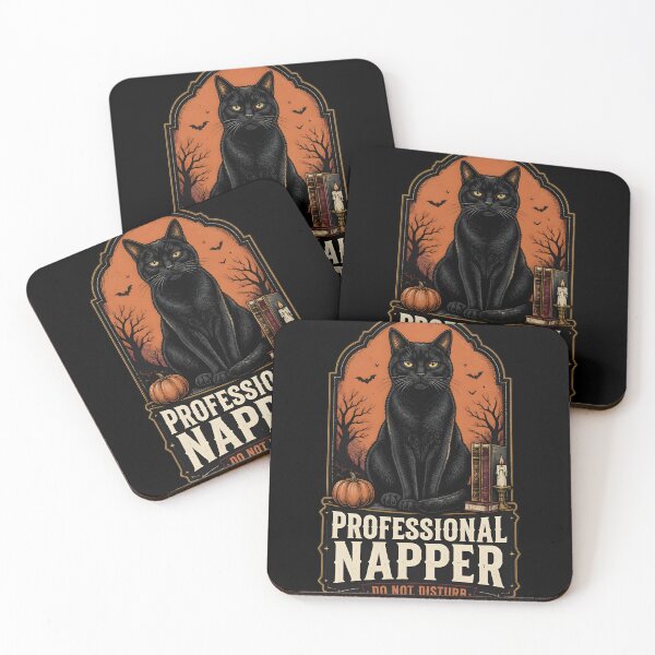 Item preview, Professional Napper — Black Cat Halloween designed and sold by OliviaHayesArt.