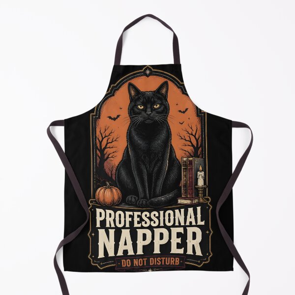Item preview, Professional Napper — Black Cat Halloween designed and sold by OliviaHayesArt.