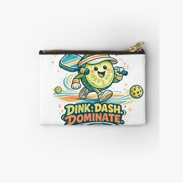 Item preview, Dink Dash Dominate Funny Pickleball Pickle Player Sports Art Design designed and sold by inkoutninja.