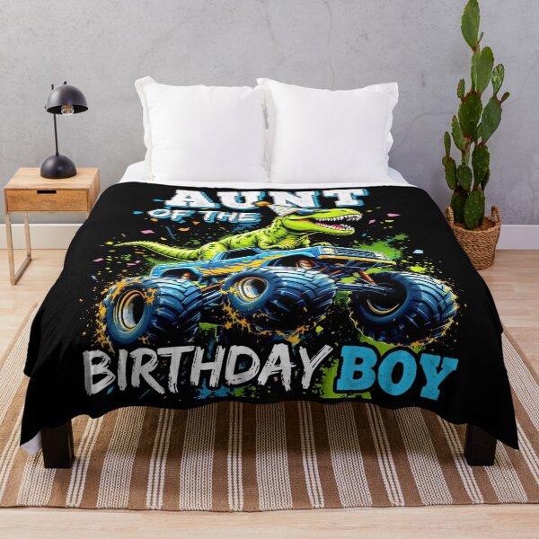 Item preview, Aunt of the Birthday Boy Monster Truck Dinosaur Party T Rex designed and sold by MarlaMaloneShop.