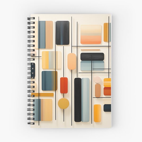 Item preview, Mid Century Modern Rounded Rectangle Geometric Abstract designed and sold by GutyzDesignsES.