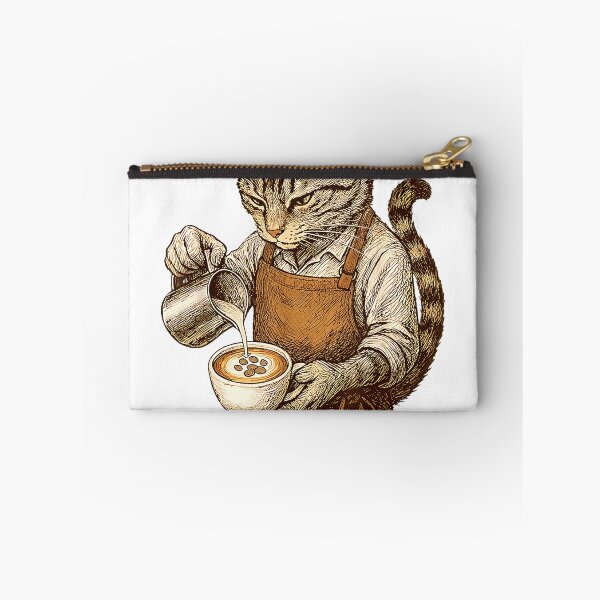 Item preview, Cat Barista Coffee Lover Funny Vintage Cafe Art T-Shirt designed and sold by TheStephenBolin.