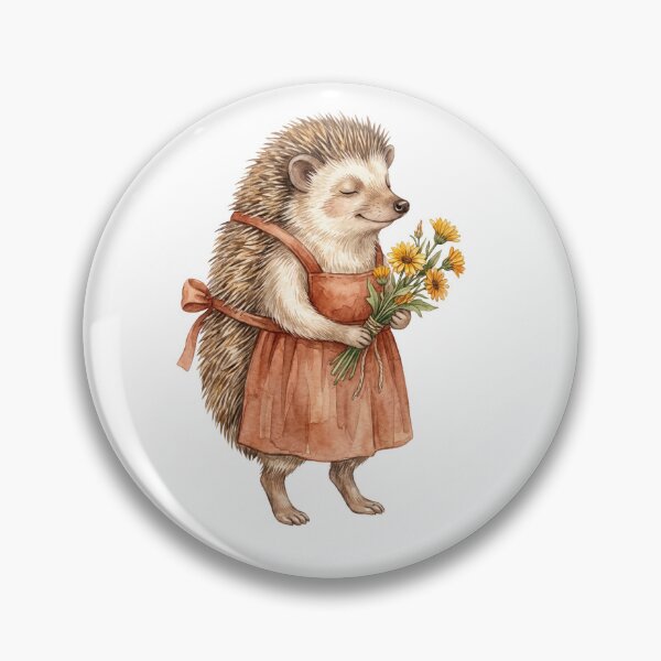 Item preview, Hedgehog Flower Apron designed and sold by Roy & Tiffany.