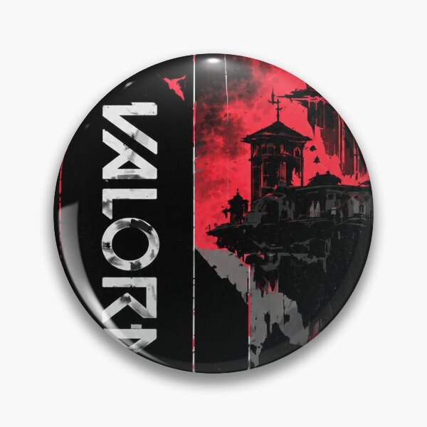 Item preview, VALORANT Dark Red Gothic City Gaming Poster designed and sold by NBT-NOVA.