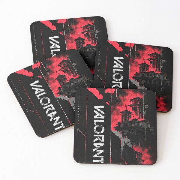 Item preview, VALORANT Dark Red Gothic City Gaming Poster designed and sold by NBT-NOVA.