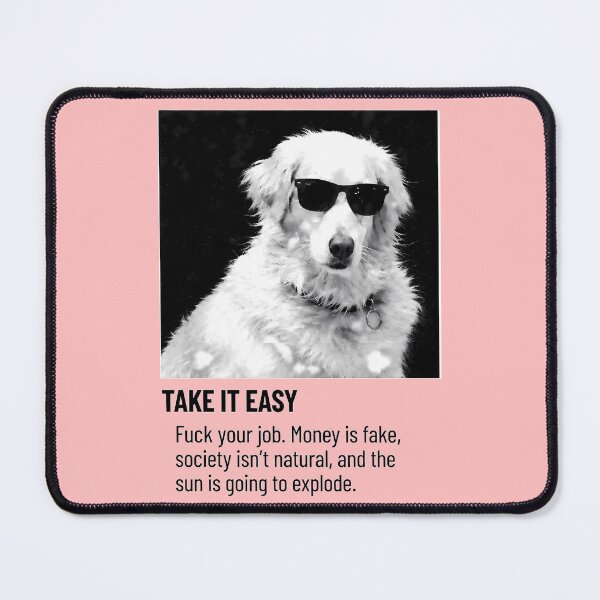 Item preview, Cool Dog Take It Easy designed and sold by Ribeiro-Art.