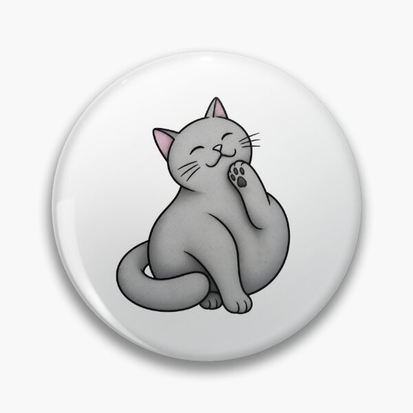 Item preview, Chubby Content Cat Art designed and sold by OlyvieArt.