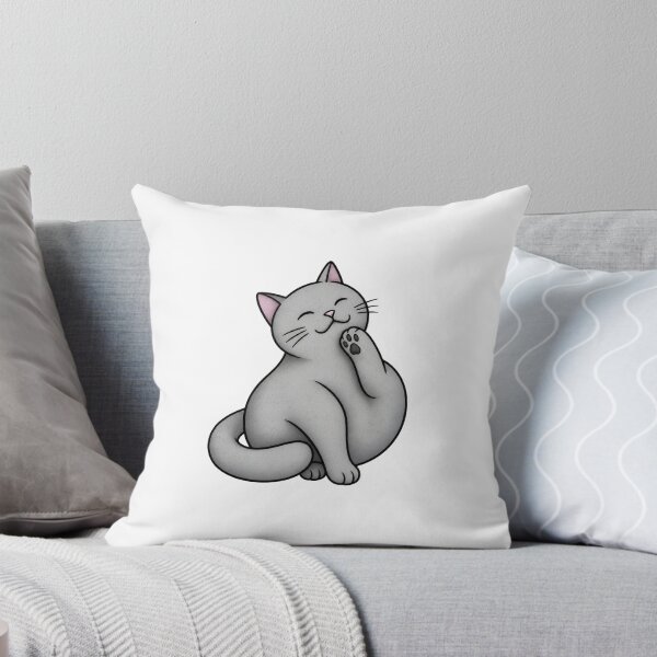 Item preview, Chubby Content Cat Art designed and sold by OlyvieArt.