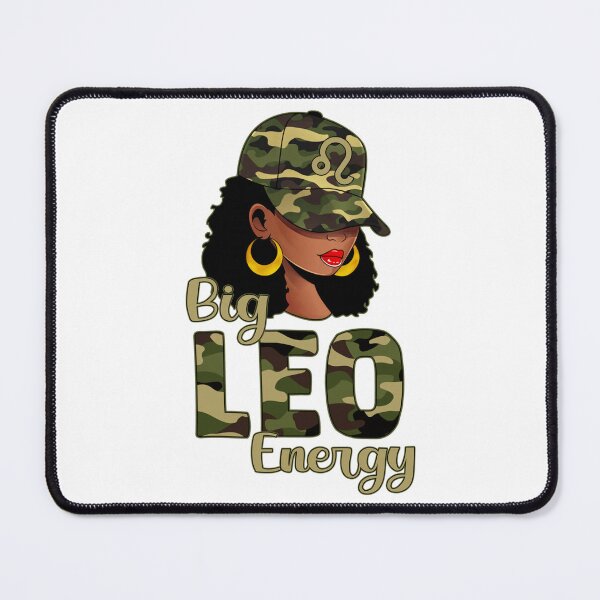 Item preview, Big Leo Energy Black Woman Camo Cap Hat Zodiac Sign designed and sold by MarlaMaloneShop.
