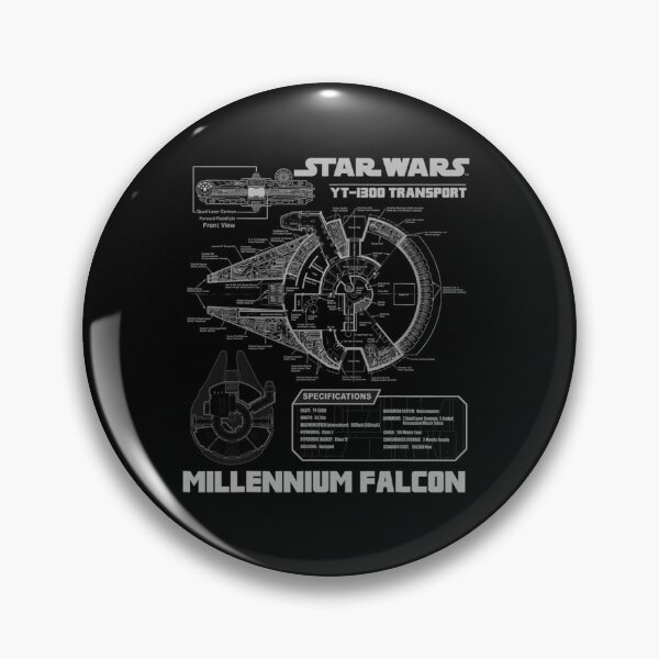 Item preview,  Star Wars Millennium Falcon Grey Schematics designed and sold by Akbarudi.