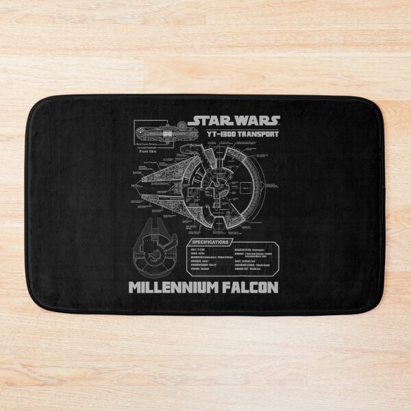 Item preview,  Star Wars Millennium Falcon Grey Schematics designed and sold by Akbarudi.