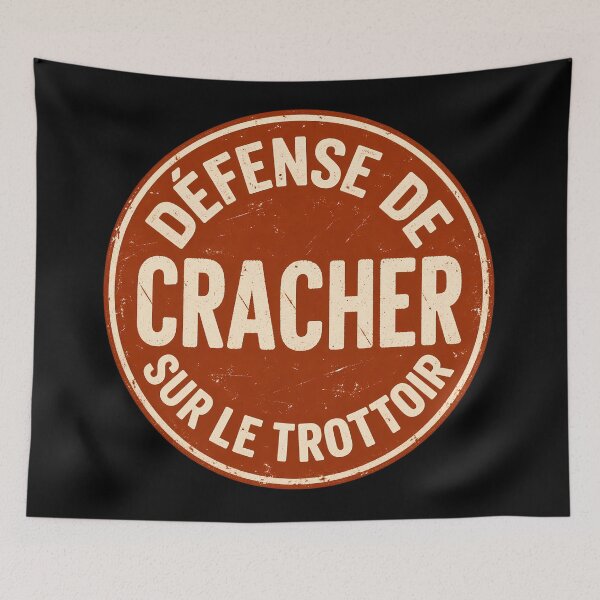 Item preview, défense de cracher sur la trottoir designed and sold by Ribeiro-Art.