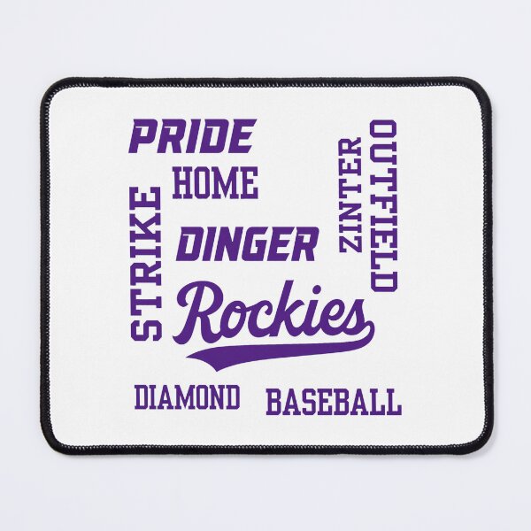 Item preview, Purple Mountain Baseball Glove Typography Art designed and sold by EDUARREYNOL.