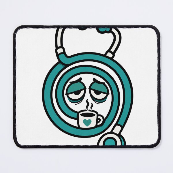 Item preview, Nurse Burnout Tired Stethoscope Coffee designed and sold by Alphakenon.