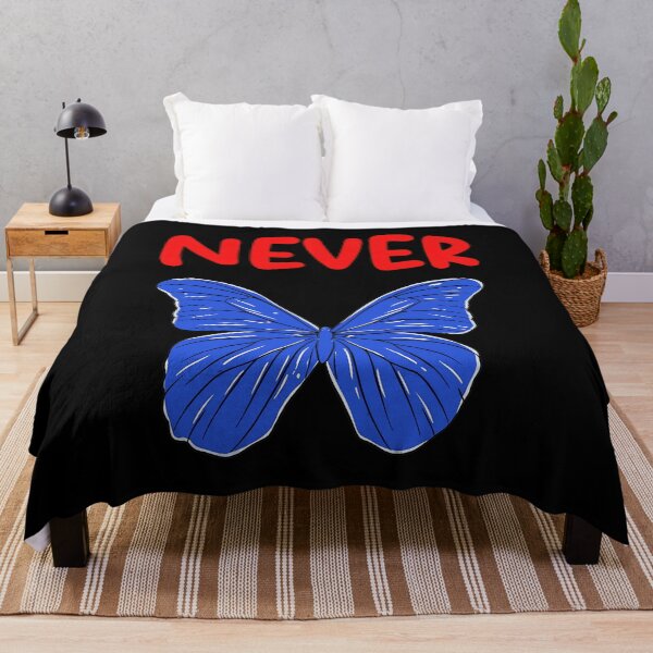 Item preview, NEVER Blue Butterfly Graphic designed and sold by kalonnieli.
