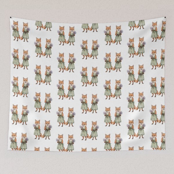 Item preview, Fox Lavender Sisters designed and sold by Roy & Tiffany.