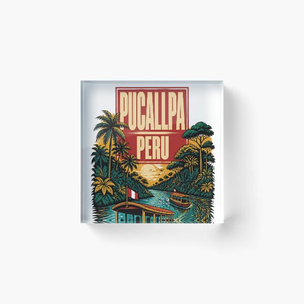 Item preview, Pucallpa Peru Vintage Travel Tourism designed and sold by TravelersGems.