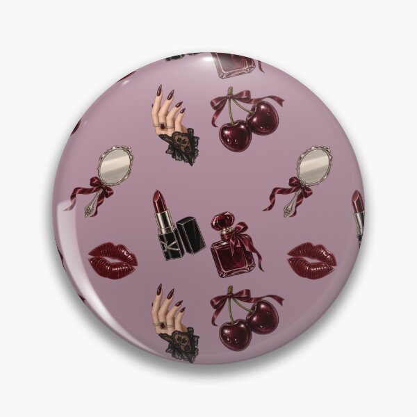 Item preview, Vamp Romantic Pattern – Oxblood Vampire Beauty designed and sold by SnugbugStudios.