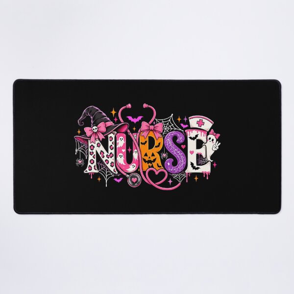 Item preview, Pink Halloween Nurse Stethoscope Spooky Medical Design designed and sold by VioletNance.