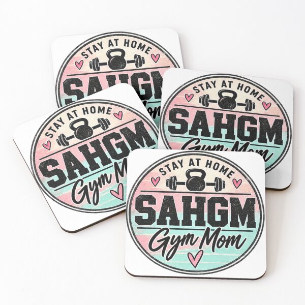 Item preview, Stay at Home Gym Mom - Round designed and sold by Numerous-Niches.