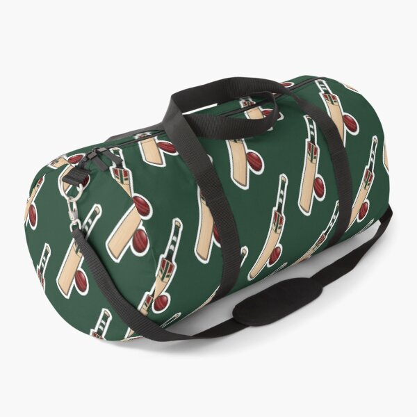 Item preview, Cricket Bat and Ball forest green designed and sold by StickersRyous.