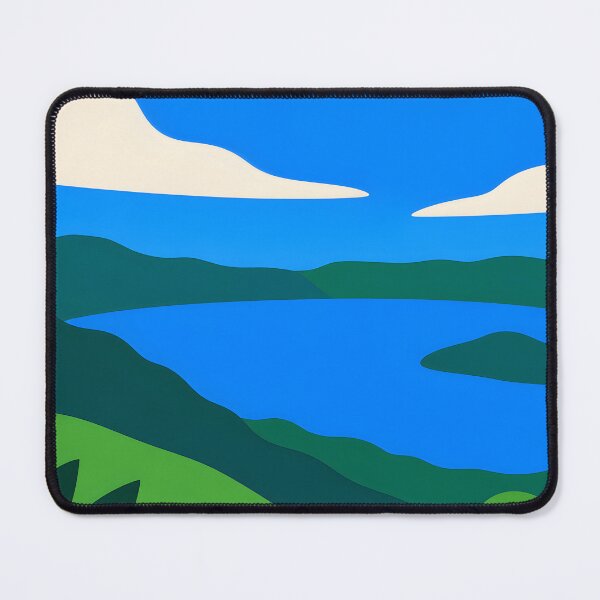 Item preview, Tropical Blue Lake and Mountain Landscape designed and sold by GutyzDesignsES.