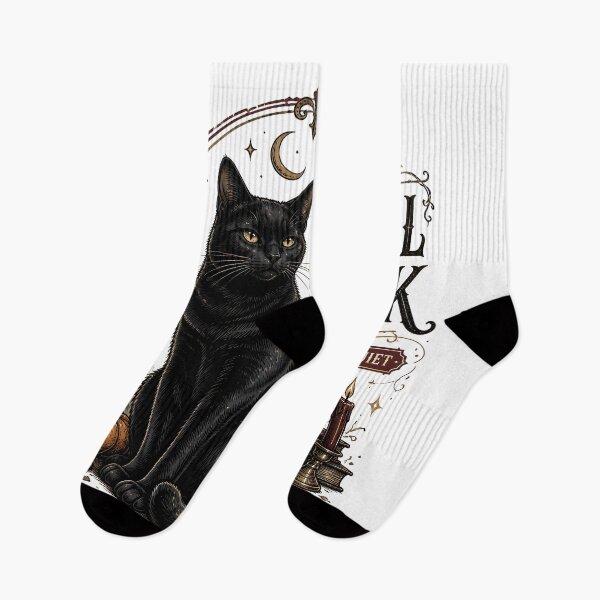 Item preview, No Small Talk — Black Cat Halloween designed and sold by KristenosNehk.