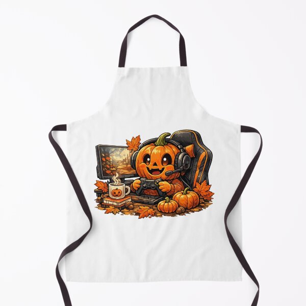 Item preview, Cute Pumpkin Gamer T-Shirt  Halloween Gaming Jack-O-Lantern with Headset and Controller Fall Gamer Gift designed and sold by FestivityFinds.