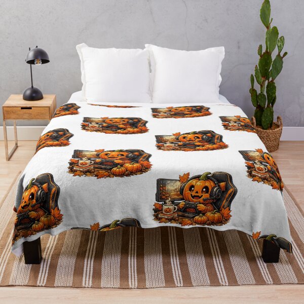 Item preview, Cute Pumpkin Gamer T-Shirt Halloween Gaming Jack-O-Lantern with Headset and Controller Fall Gamer Gift designed and sold by FestivityFinds.
