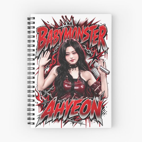 Item preview, BABYMONSTER Ahyeon High Note Power Spiky Metal Art designed and sold by Valereekmerch.