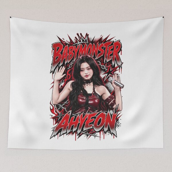 Item preview, BABYMONSTER Ahyeon High Note Power Spiky Metal Art designed and sold by Valereekmerch.