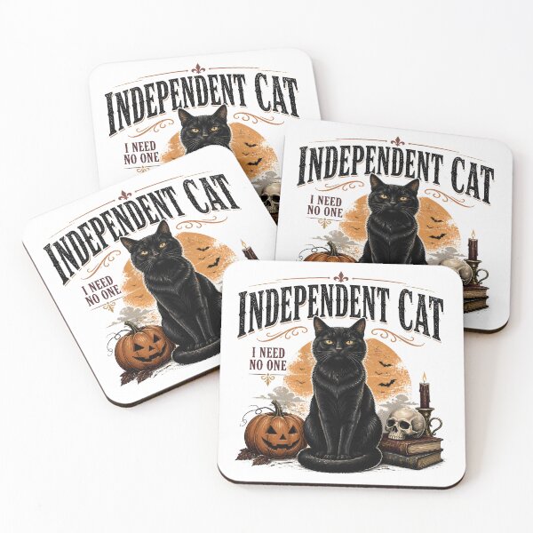 Item preview, Independent Cat — Black Cat Halloween designed and sold by KristenosNehk.