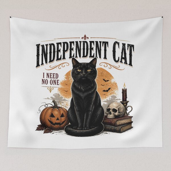Item preview, Independent Cat — Black Cat Halloween designed and sold by KristenosNehk.