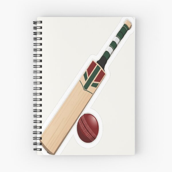 Item preview, Cricket Bat and Ball warm white designed and sold by StickersRyous.