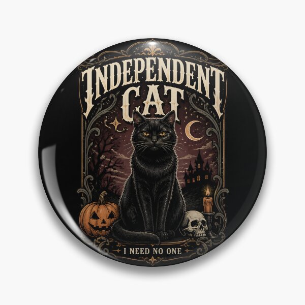 Item preview, Independent Cat — Black Cat Halloween designed and sold by KristenosNehk.