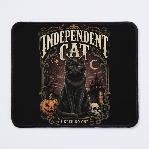 Item preview, Independent Cat — Black Cat Halloween designed and sold by KristenosNehk.