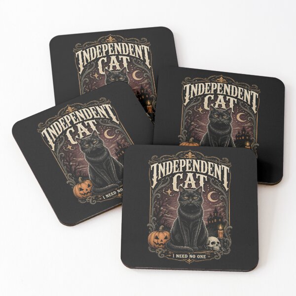 Item preview, Independent Cat — Black Cat Halloween designed and sold by KristenosNehk.
