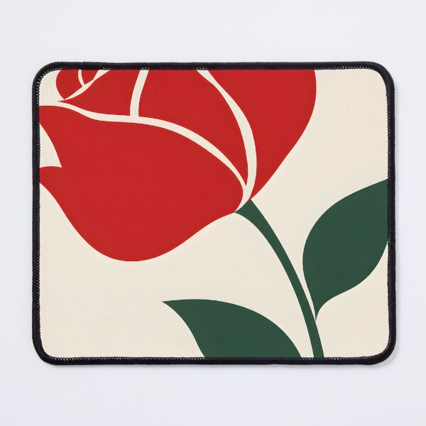 Item preview, Minimalist Red Rose Botanical Illustration designed and sold by GutyzDesignsES.