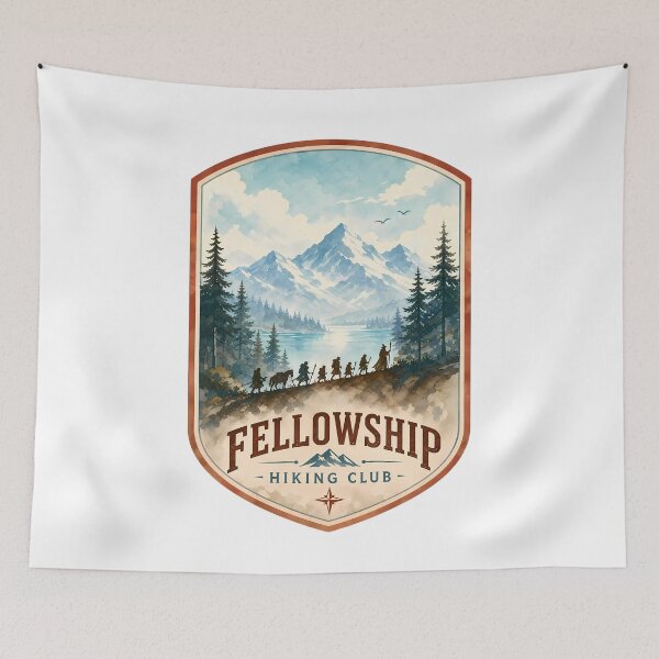 Item preview, Fellowship Hiking Club designed and sold by FrontierCosmic.