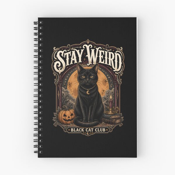 Item preview, Stay Weird — Black Cat Halloween designed and sold by OliviaHayesArt.