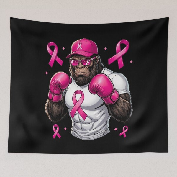 Item preview, Bigfoot Fight Breast Cancer Sasquatch Pink Ribbon designed and sold by MarlaMaloneShop.