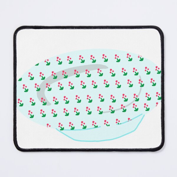Item preview, Cute Light Blue Bowl With Pink Floral Pattern designed and sold by raun.draw.