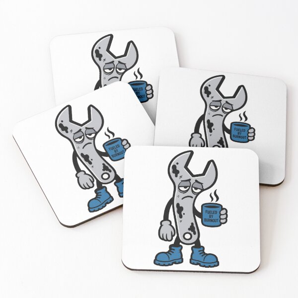 Item preview, Mechanic Burnout Tired Wrench Coffee designed and sold by Alphakenon.