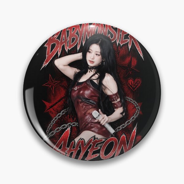 Item preview, Aggressive Red Graphic BABYMONSTER Ahyeon Vocal Ace designed and sold by Valereekmerch.